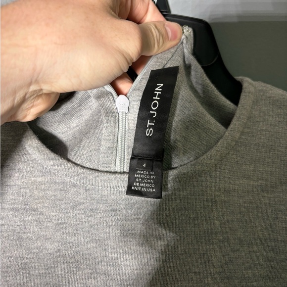 ST.John Wool Blend Knee Length Long Sleeve Dress Size 4 - Picture 5 of 5